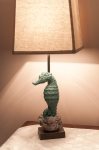 Sea horse styled lamp
